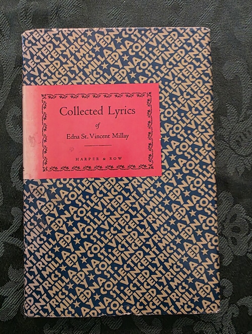Vintage Collected Lyrics Of Edna ST . Vincent Millay Hardcover Book